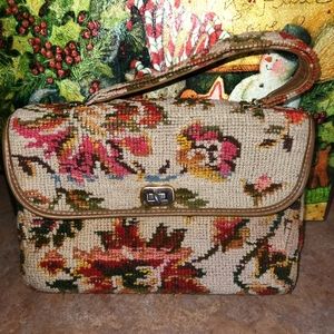 Spilene Tapestry Purse Vintage MCM 1950s